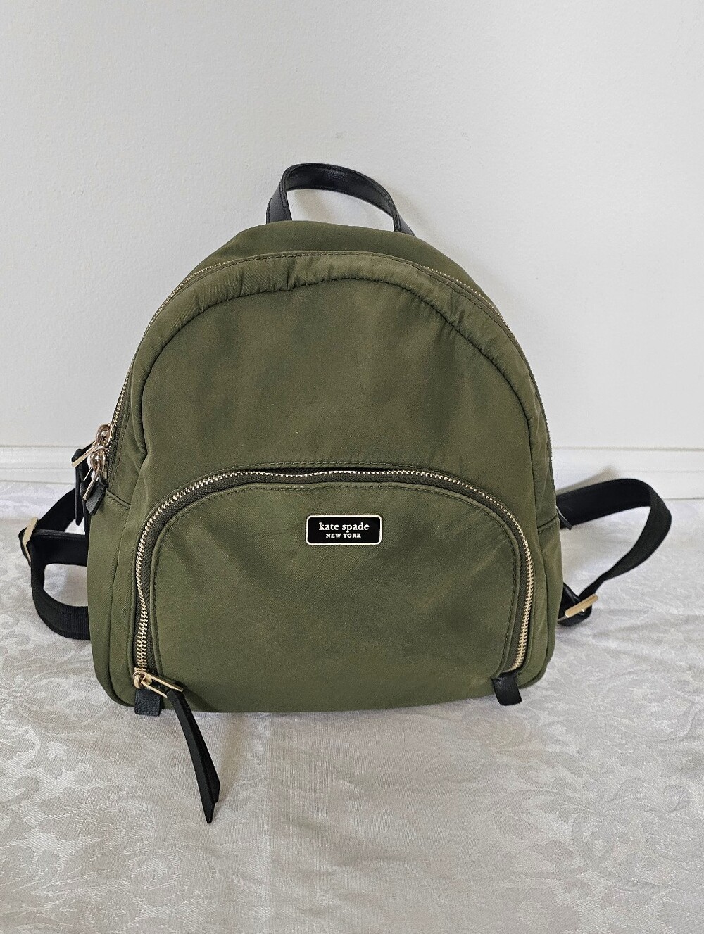 Kate Spade Hunter/Olive Green Medium Backpack